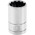 thumbnail image 3 of Chrome Socket, 1/2"" Drive, 11/16"", 12 Point, Shallow, 3 of 3