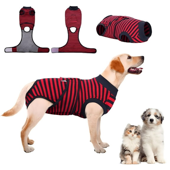 TELOLY Dog Recovery Suit Male, Dogs Surgery Neuter Suits, Female Spay and Male Neuter Onesie for Post-Op Care, Dog Onesie for Surgery, Prevent Licking Puppy Onesies, Doggie Onesie Pet Bodysuit