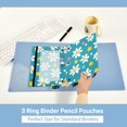 thumbnail image 3 of FORMRS 2 Pack Pencil Pouch for 3 Ring Binder with Clear Window Zipper Case, Small Daisy, 3 of 6