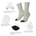 thumbnail image 3 of Bingfone Compression Socks for Women and Men Long Socks for Running Athletic Cycling Nurse- Leaves, 3 of 6