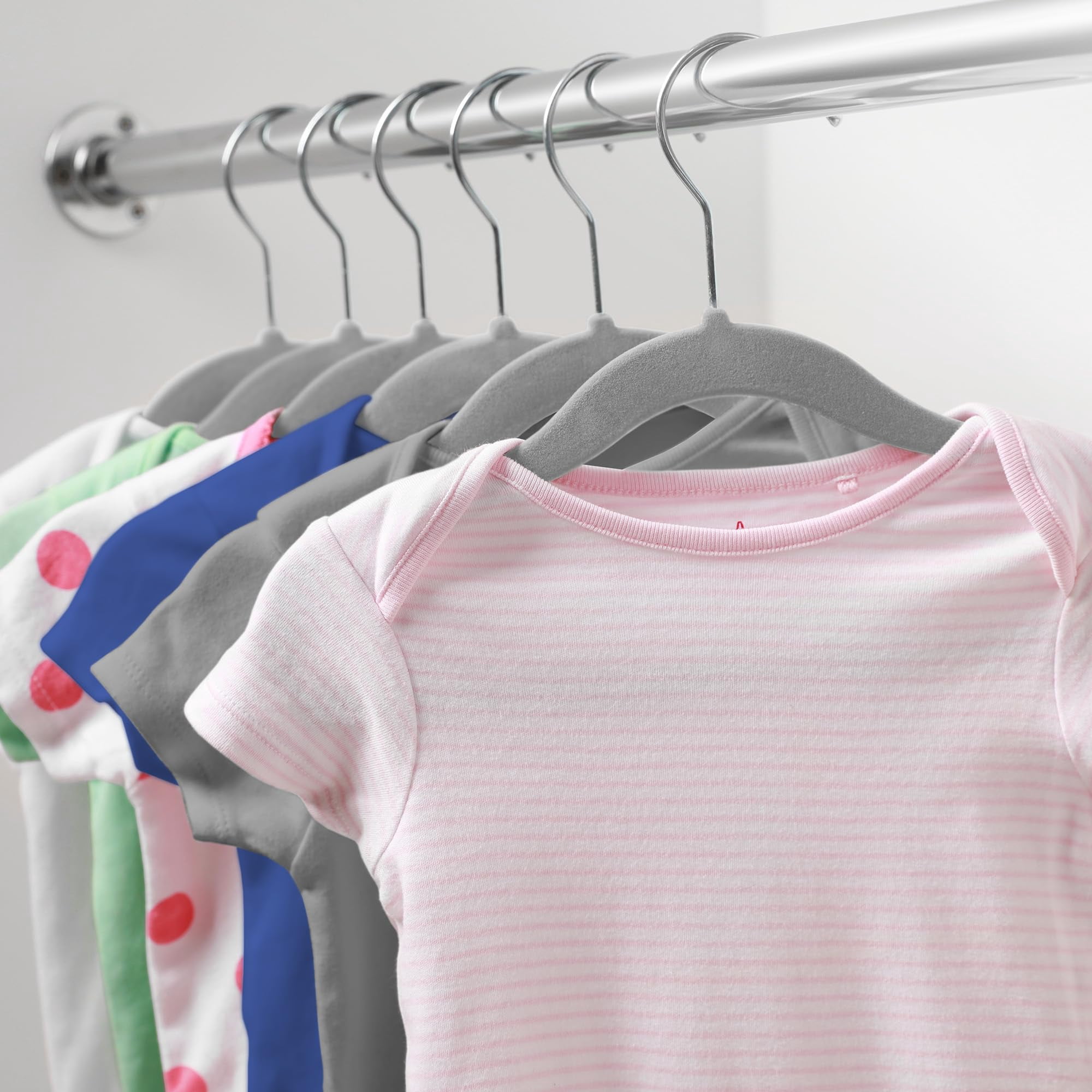 100 Hangers - 11" Size For & Clothes Gray