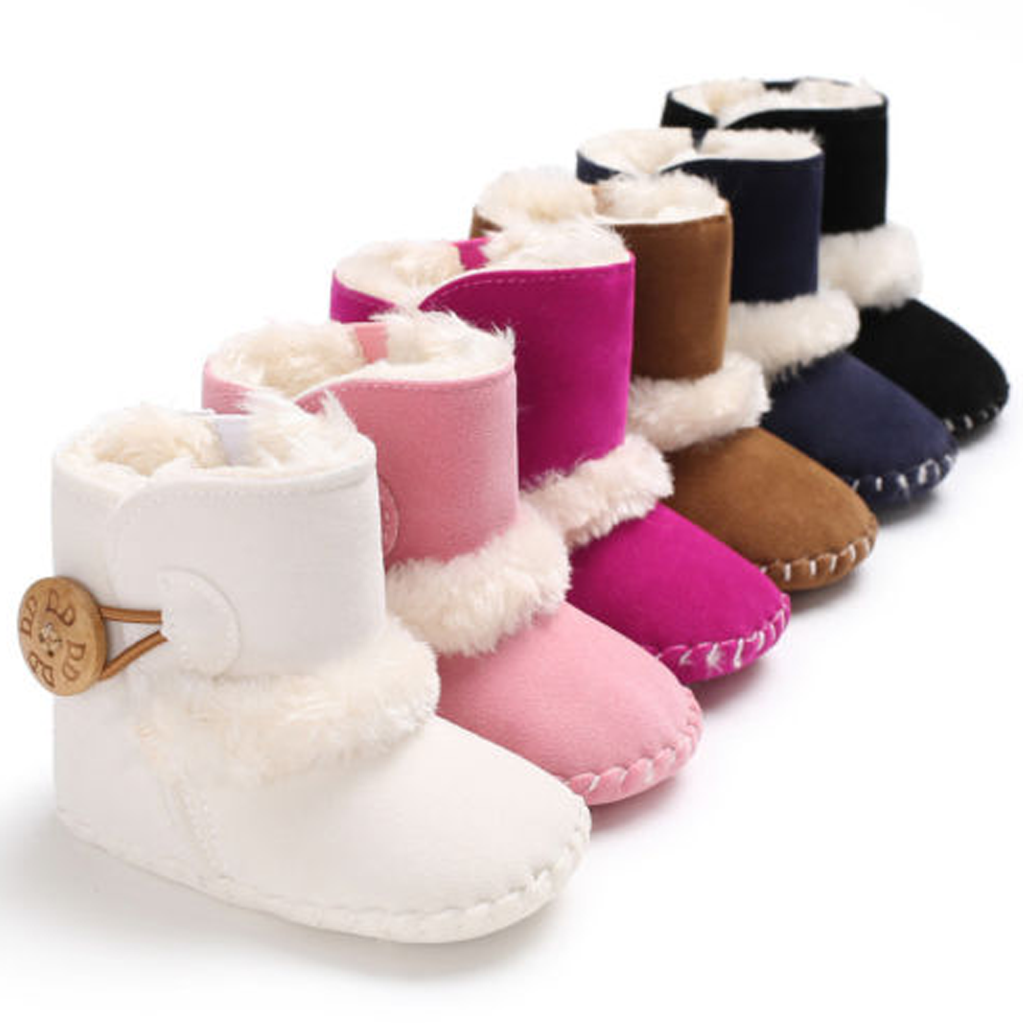 Color : Black, Size : 21 Warm Cotton Shoes Girls Snow Boots Winter Childrens Shoes Rhinestones Bows Children Warm Cotton Shoes Princess Shoes