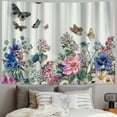 thumbnail image 2 of Orinice Flowers Butterflies Tapestry Wall Hanging Unique Style Graphic Tapestries Home Decor for Living Room Bedroom Dorm Apartment Farmhouse Wall Decoration 40x30inch, 2 of 6
