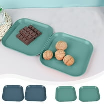 Whisker Fatigue Relief Cat Bowl 6 Inch Shallow Pet Food Dish Wide Tray for Kittens and Short Legged Cats 2 Pack for Kitchen/Dining(Blue),Hulucky