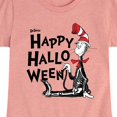 thumbnail image 3 of Dr. Seuss - Happy Halloween Skeleton Cat - Toddler And Youth Girls Short Sleeve Graphic T-Shirt, 3 of 6