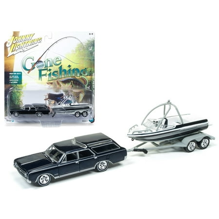1964 Oldsmobile Vista Cruiser - 1964 Oldsmobile Vista Cruiser Midnight Mist Blue w/ Boat & Trailer