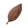 thumbnail image 2 of Bandeja de madera para servir frutas, forma de hoja, decorativa, rústica, para aperitivos, para salón de té, hotel, banquetes, cenas y fiestas., 2 of 9