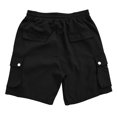 thumbnail image 7 of Gibobby Men's Cargo Shorts Quick Dry Lightweight Elastic Waist Multi Pockets Shorts Outdoor Fishing Hiking(Black,XL), 7 of 7