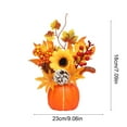 thumbnail image 3 of Pumpkin Berry Tree Centerpiece - Plastic Fall Harvest Decor Thanksgiving Table Decorations Halloween Shelf Display Seasonal Home Accent(A), 3 of 6