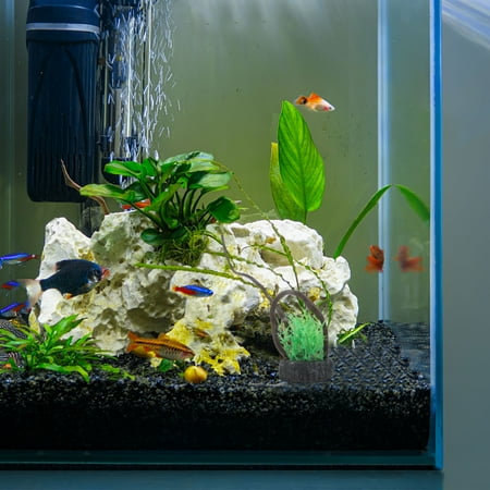 MLINS Fish Tank Ornament Artificial Fish Tank Plants Aquarium Decoration Realistic Plants Ornament Vibrant Fish Tank Decor for Aquarium