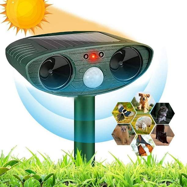 Ultrasonic Cat Repeller, Outdoor Cat Repeller, Solar Powered Ultrasonic
