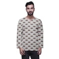 thumbnail image 1 of Atasi Printed Cotton Long SleeveÂ&nbsp;ShirtÂ&nbsp;Casual Short Kurta For Men Summer Wear, 1 of 1