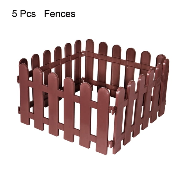 Borde De Césped De Plástico Con Aspecto De Madera – 5,6 M, Cada Módulo De 28x24 Cm, Fácil Instalación, Resistente A Rayos UV Y Heladas