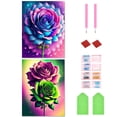 thumbnail image 1 of 2 Piezas 5D DIY Taladro Brillo Rosa Kit Del 30x40cm, 1 of 9