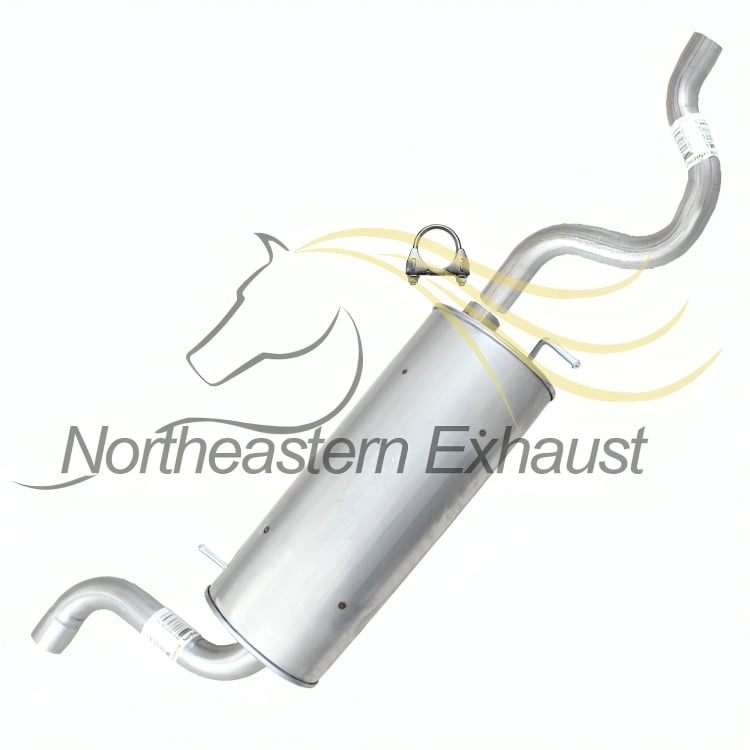 Stainless Steel Exhaust Muffler Fits 2008-2010 Dodge Grand Caravan 3.3L, 3.8L & 4.0L - Direct Fit