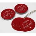 thumbnail image 4 of Inkdotpot Real Silver Foil Love Is Sweet Wedding Tags Favor Hang Paper Tags 100 Pieces, 4 of 7