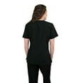 thumbnail image 5 of Green Town Scrubs for Women - Mock Wrap V-Neck Scrub Top, 3 Pockets, Lightweight, Stretch Fabric, Easy Care, 5 of 6