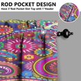 thumbnail image 3 of Paisley Design Kitchen Curtains - Vintage Tier Cafe Curtains for Bathroom Living RV Rod Pocket Window Drapes 36 Inch 2 Panels Set 28"x36" Window Treatment Tiers, 3 of 4
