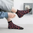 thumbnail image 2 of Fuzoiu Foxes In Different Poses Print Adult Socks, Crew Moisture-wicking Socks, Unisex Cushion Crew Socks,Casual Sports Ankle Socks, 2 of 7