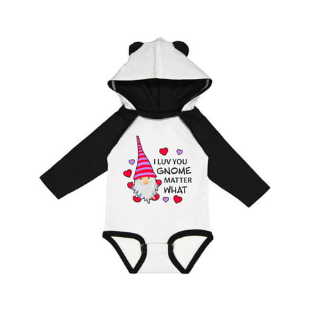 

Inktastic I Luv You Gnome Matter What with Gnome and Hearts Gift Baby Boy or Baby Girl Long Sleeve Bodysuit