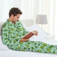 thumbnail image 6 of Pofeuu Froggs In The Lake Print Men's Long Sleeve Pajama Set Pijamas Para Hombres Pijamas Para Hombres Mens Pajamas Set-X-Large, 6 of 7