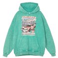 thumbnail image 2 of Sudadera con capucha retro desgastada con diseño de coches de carreras de Atlanta para hombre, estilo hip hop, informal, 100 % algodón, de gran tamaño, holgada, 2 of 4