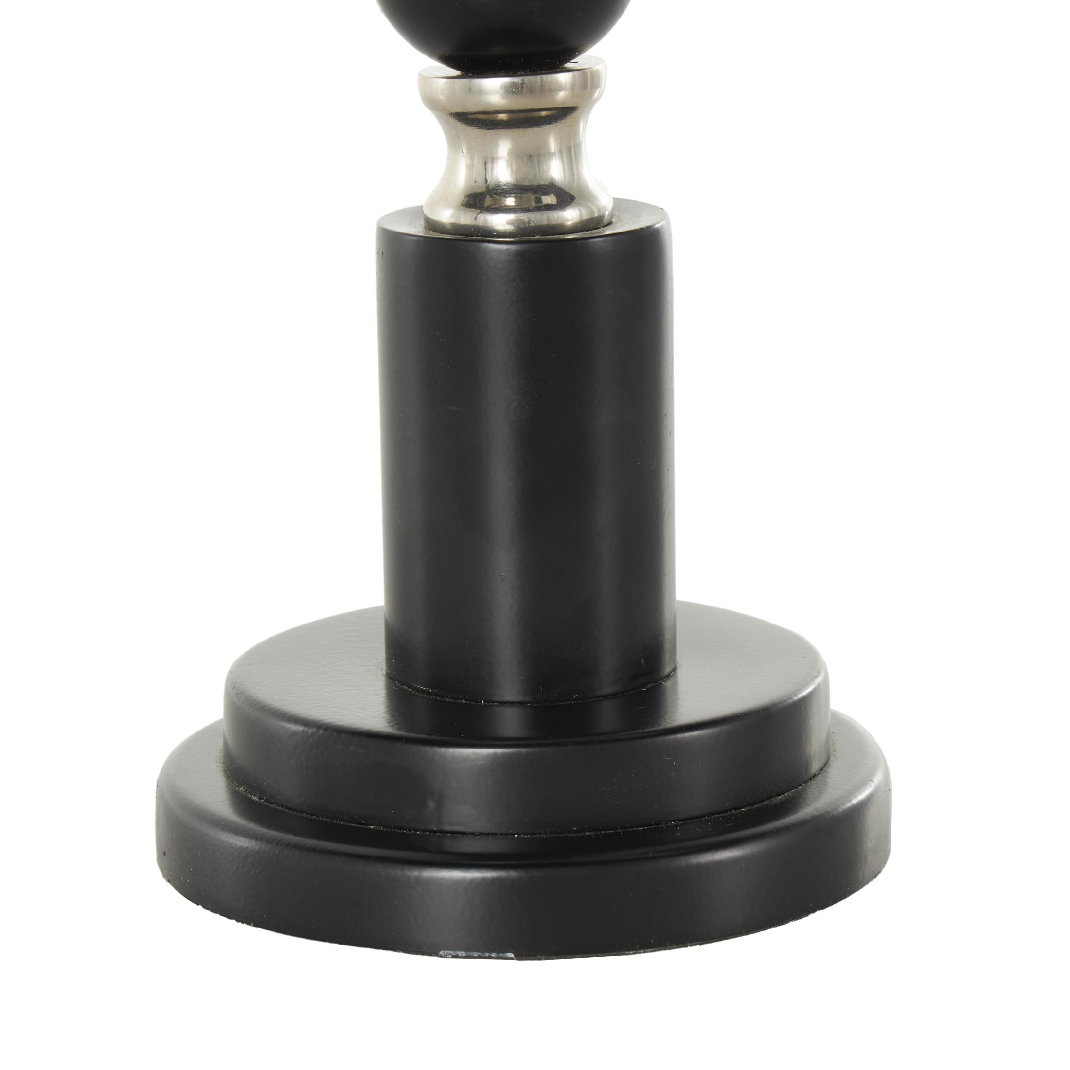 DecMode 12" Black Armillary Globe with Black Round Base