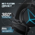 thumbnail image 5 of Gaming Headset, Gaming Headphone with LED Lights for PS4, PC, PS5, Xbox One(Adapter Not Included), 5 of 5