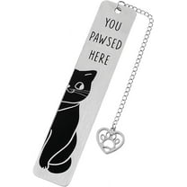 Funny Cute Cat Bookmark Cat Lovers Gifts for Women Bookmarks for Book Lovers Book Club Gifts for Readers Book Reading Accessories Bookish Gifts, You Pawsed Here