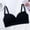 Black, variant on Antinious Ladies Solid Wireless Backless Seamless Push Up Comfortable Everyday Bras
