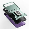 thumbnail image 3 of Designed for Motorola Razr 2023 Hybrid Cases with Magnetic Ring Holder Stand Kickstand Heavy Duty Rugged 2in1 Shockproof Phone Case Cover [Midnight Green], 3 of 9