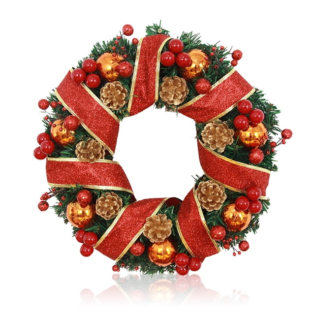 Billuyoard Guirnalda de Navidad artificial simulación frutas colgante puerta guirnalda Navidad vacaciones ventana decoración ornamento presente boda Kits de decoración para fiestas Billuyoard HA009038-00
