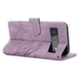 thumbnail image 3 of Feishell for Google Pixel 6 Pro Wallet Case with Wrist Strap,[Butterflies & Orchid Embossed] Premium PU Leather Magnetic Clasp Case Cover with Card Slots Kickstand Flip Phone Case for Women Men,Purple, 3 of 7