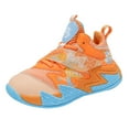 thumbnail image 2 of AUDeals Kids Running Shoes - Lightweight Breathable Sports Sneakers for Boys Girls, Basketball Walking School Trainers (Orange, 11.5-12 Years), 2 of 5
