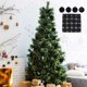 thumbnail image 1 of Bolas decorativas navideñas, 16 bolas navideñas de terciopelo, bolas flocadas para árbol de Navidad, bolas de plástico, adornos colgantes decorativos de Navidad, decoración para árbol de Navidad de 2,, 1 of 6