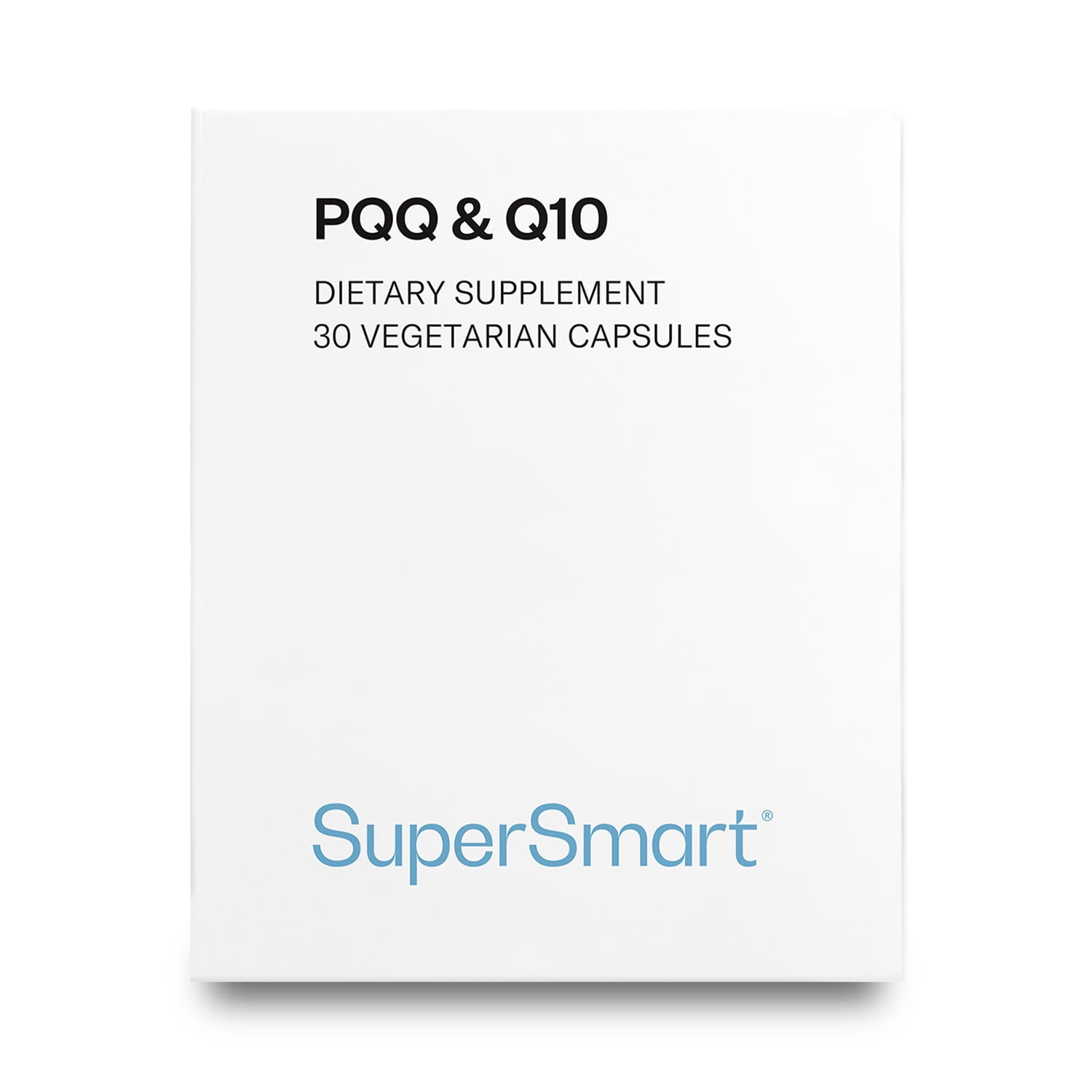 SuperSmart - PQQ & Q10 (CoQ10) - Mitochondrial Support - Cells Regeneration - Anti Aging & Antioxidant Supplement | Non-GMO & Gluten Free - 30 Vegetarian Capsules