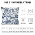 thumbnail image 6 of Acheng Blue and White Flower Pillow Covers Set of 2,Blue and White Pillow Covers Outdoor Decorative Pillow Covers for Couch Bed Sofa Cushion Farmhouse Pillowcases White, 6 of 6