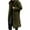 Army Green, variant on Hfyihgf Women's Winter Coats Fuzzy Fleece Long Hooded Jackets Button Down Sherpa Faux Fur Warm Long Outwear with Pockets Navy S