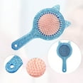 thumbnail image 3 of 1pc Women Cat's Ears Air Cushion Hair Brush for Straight Curly Thin Hair Blue ABS TPR, 3 of 6