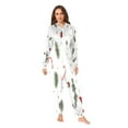 thumbnail image 7 of 1 Piece Adult Onesie Pajamas Cozy & Loose-Fit Sleepsuit Loungewear with Pockets Red Star and Candy X-Small, 7 of 7