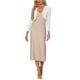 thumbnail image 2 of Inspire Chic Top de Encaje para Mujer, Elegante Chaqueta de Malla Transparente con Lentejuelas, Bolero Shrug M Blanco, 2 of 6