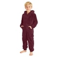 thumbnail image 2 of Fozruso Boys Hooded Romper Jumpsuit Winter Warm Soft Lined Pajama Outfit For Toddler Kids Playwear Summer Boys Jumpsuits Sizes 11-12 Years, 2 of 7