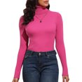 thumbnail image 3 of PrettyGuide Women's Ribbed Turtleneck Long Sleeve Sweater, 3 of 8