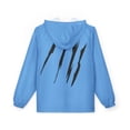 thumbnail image 2 of Effete Feline Claw Marks Scratch Windbreaker Jacket (AOP), 2 of 10