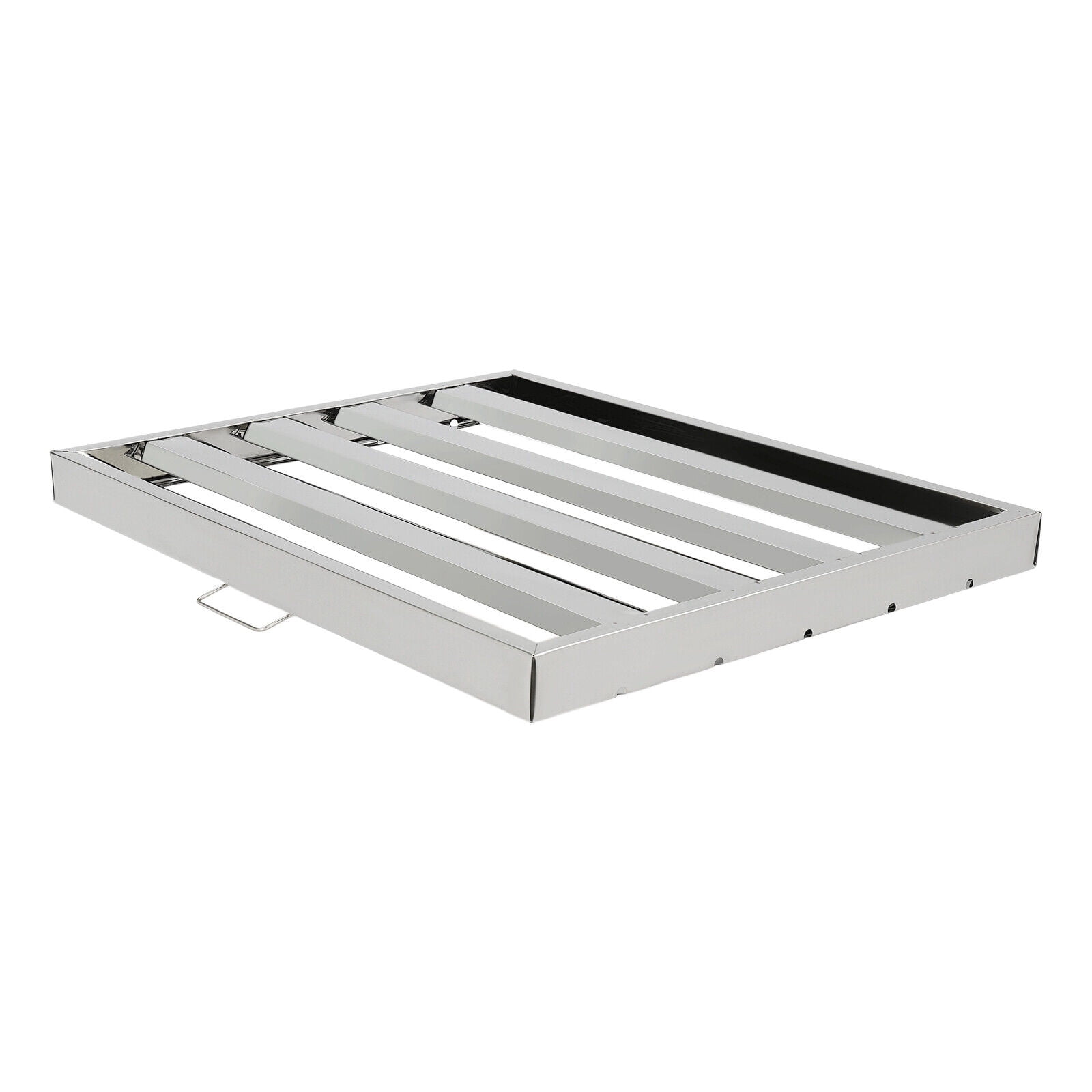 Stainless Steel Square Hood Filters Grease Commercial Exhaust Filter Baffle Kitchen Silver 19.5"x24.5"