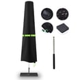 thumbnail image 2 of MINKUROW Patio Umbrella Cover, Waterproof Umbrella Covers Outdoor Umbrellas Market Parasol Covers with Push Rod, Black 265x40x70/50cm, 2 of 6
