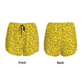 thumbnail image 5 of Lsque Ducky Cartoon Animal Yellow Printed Women's Running Shorts with Liner Pockets,Elastic Quick Dry Workout Athletic Gym Yoga Shorts,Womens High Waist Shorts-X-Large, 5 of 9