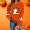 thumbnail image 2 of Women's Long Sleeve Sweatshirt Casual Crewneck Oversized Pullover Hoodies Fall Tops,5XL, 2 of 8