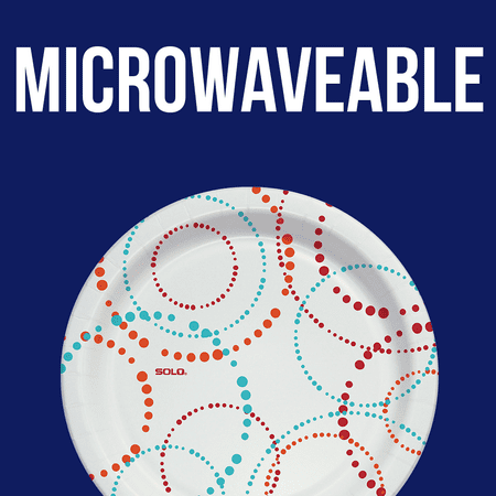 Solo Disposable Paper Plates, 8.5in, 94ct