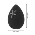 thumbnail image 2 of Unique Bargains 1 Pc Floral Face Makeup Sponge for Bedrooms Black Hydrophilic Polyurethane, 2 of 5
